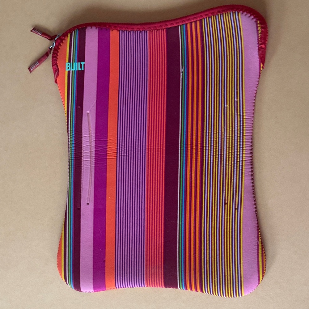 BUILT Multicolor Striped Neoprene 16” Laptop Sleeve